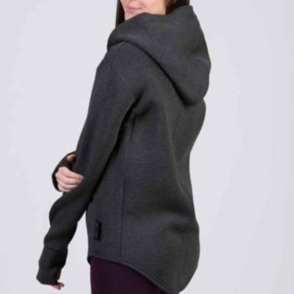 P'tula Tops - P'tula Scoop Hoodie Size S Charcoal Gray